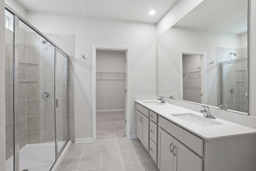 Furnished interior view inside a new home in Waxhaw Landing, Monroe (Image 7).