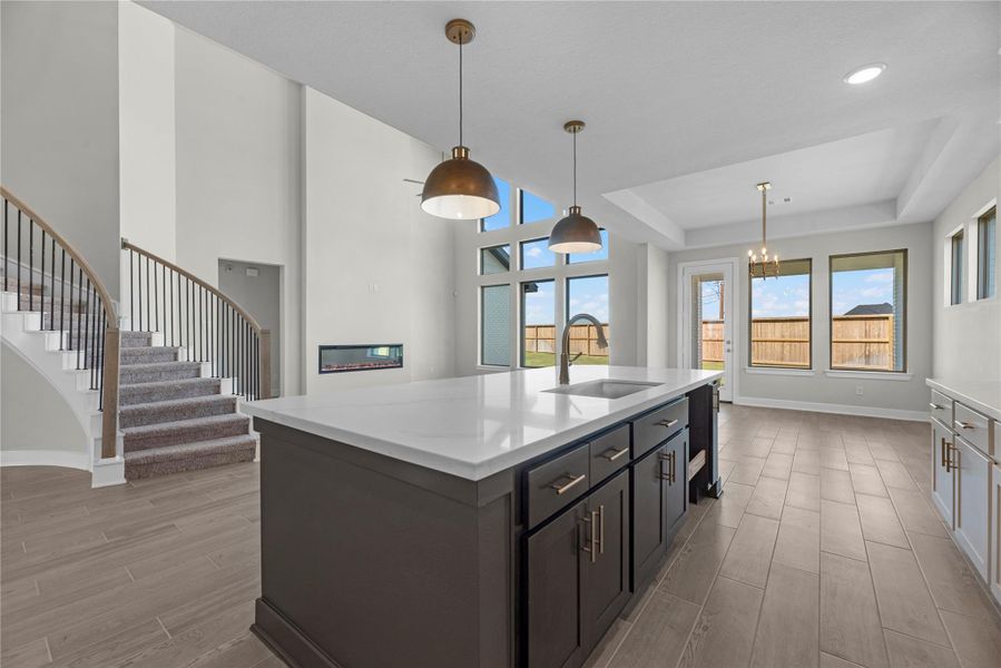 Furnished interior view inside a new home in Grange - 55', Katy (Image 7). Furnished interior view inside a new home in Grange - 55', Katy (Image 7).