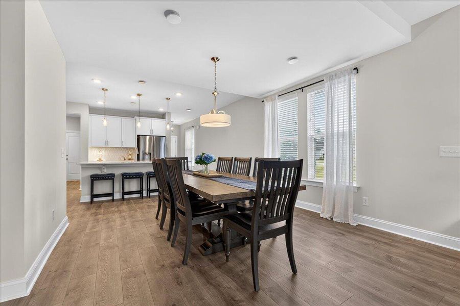 Furnished interior view inside a new home in Jasmine Point at Lakes of Cane Bay, Summerville (Image 9).