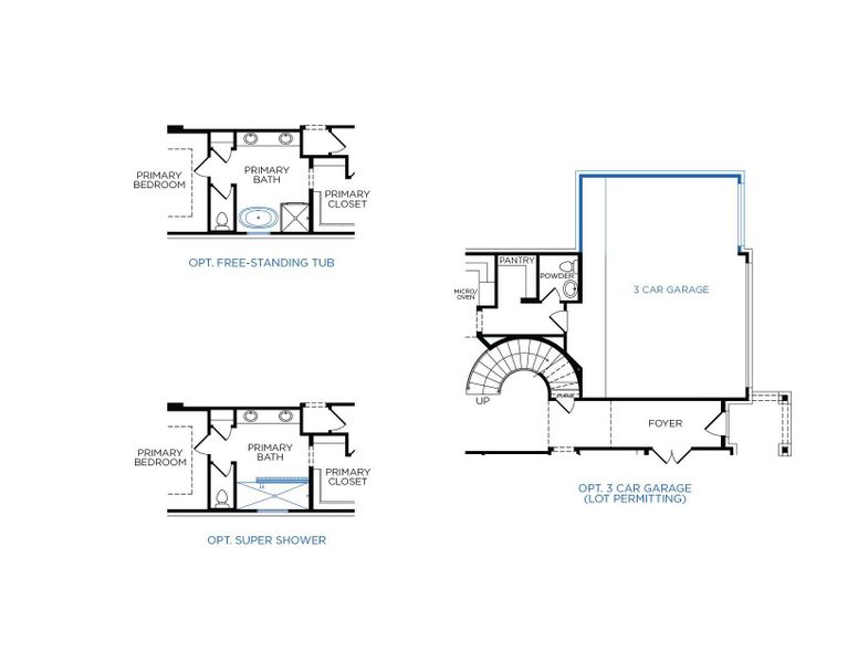 2D floor plan layout of this home in Canterra Creek 60', Rosharon, TX (Image 3). 2D floor plan layout of this home in Canterra Creek 60', Rosharon, TX (Image 3).