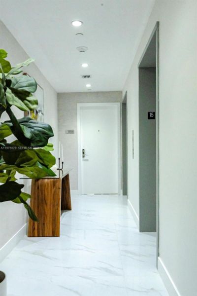 Private elevator entry