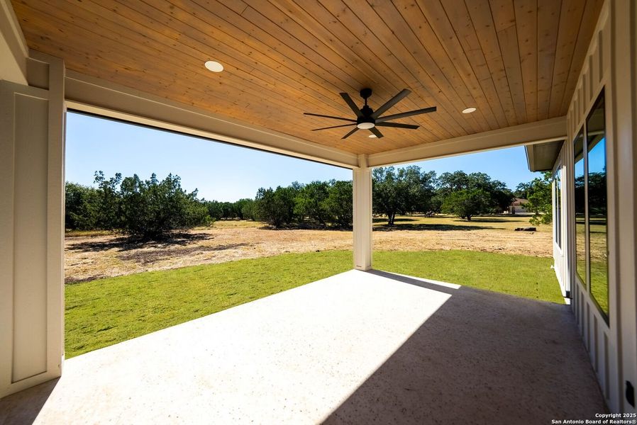 Exterior details and patio area of a home in , Bandera (Image 27).