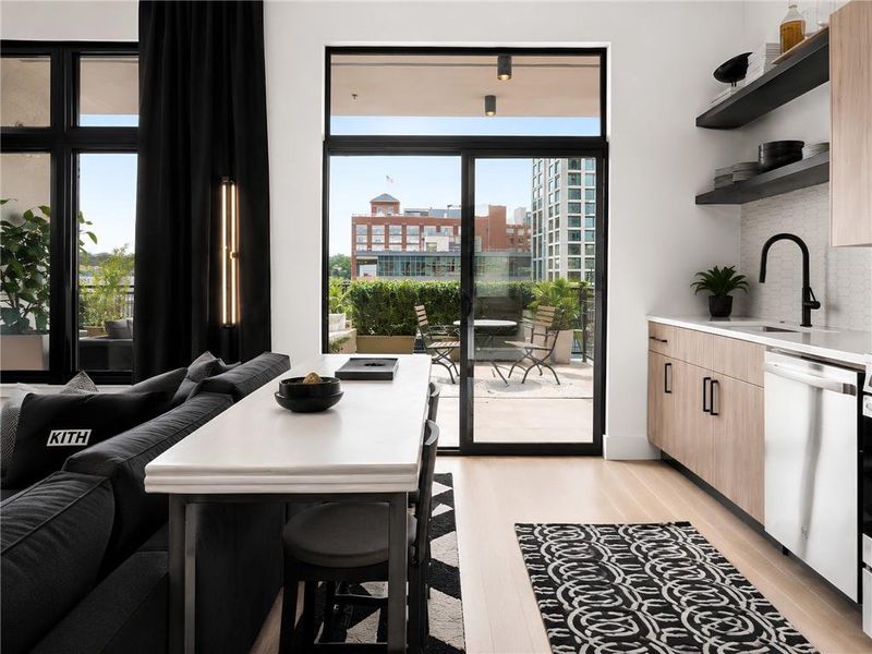 Furnished interior view inside a new home in , Atlanta (Image 19).