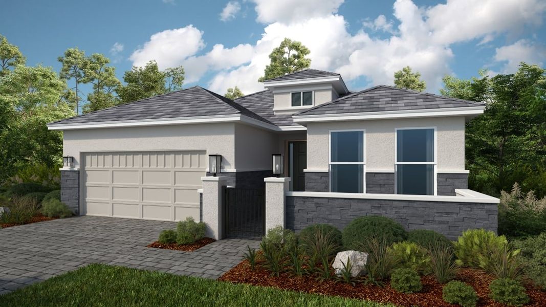 Representative exterior photo of a completed home built from the Monte by Taylor Morrison in Esplanade at McKinnon Groves, Winter Garden, FL (Image 4). Representative exterior photo of a completed home built from the Monte by Taylor Morrison in Esplanade at McKinnon Groves, Winter Garden, FL (Image 4).