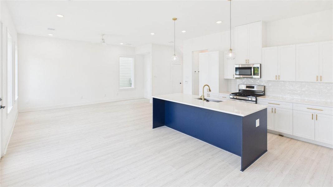Furnished interior view inside a new home in , Houston (Image 8).