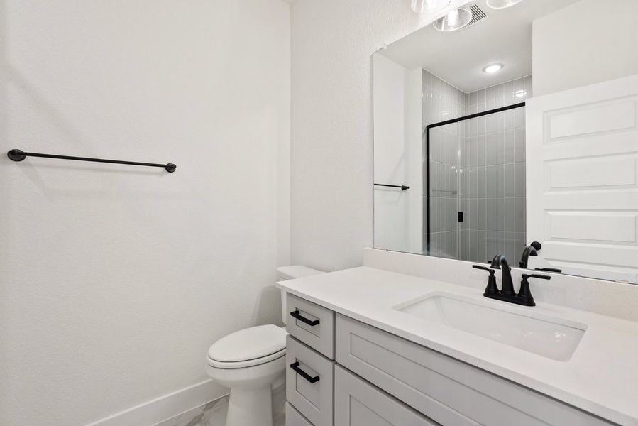 Furnished interior view inside a new home in Koenig Townhomes, Austin (Image 5).