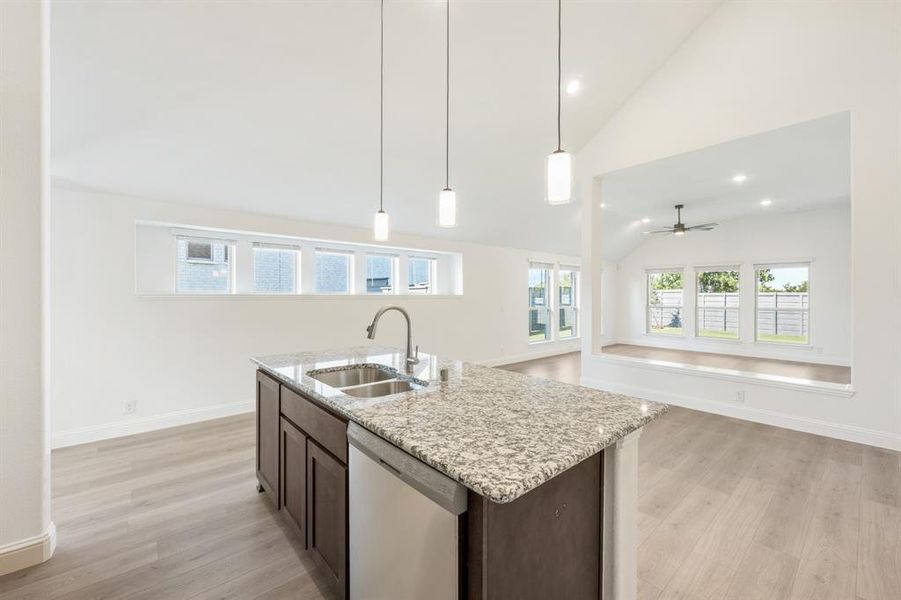 Furnished interior view inside a new home in Union Park Classic 60, Little Elm (Image 9). Furnished interior view inside a new home in Union Park Classic 60, Little Elm (Image 9).