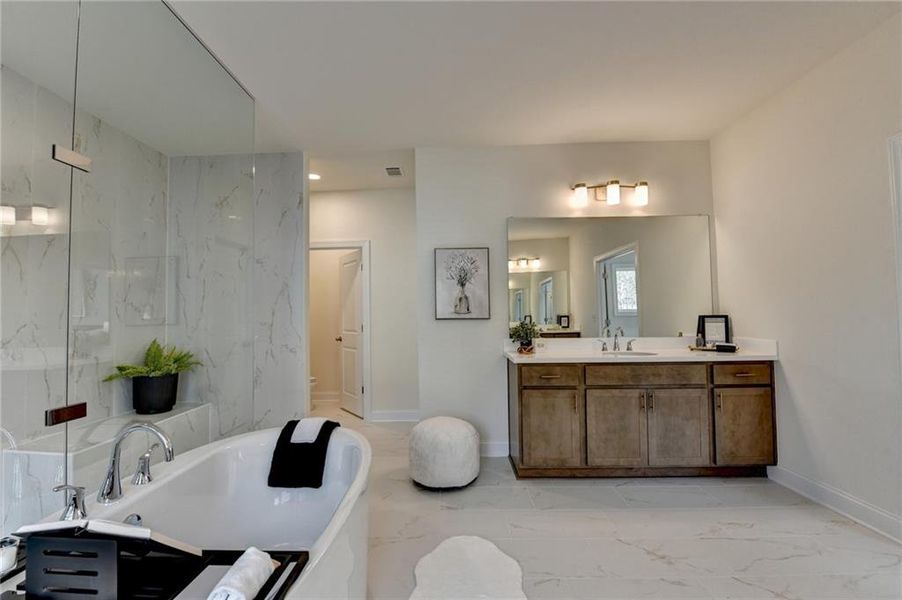 Furnished interior view inside a new home in , Cumming (Image 13).