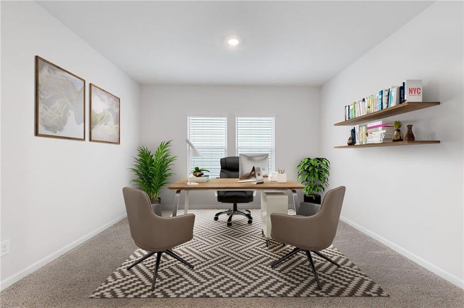 Furnished interior view inside a new home in , Braselton (Image 7).