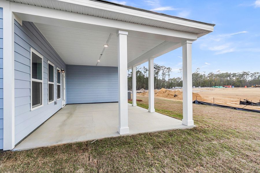 Exterior details and patio area of a home in , Summerville (Image 4). Exterior details and patio area of a home in , Summerville (Image 4).