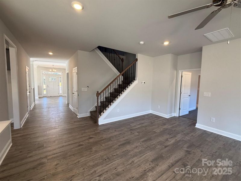 Staircase with Iron Spindles
