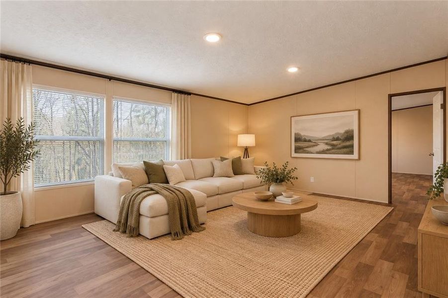 Furnished interior view inside a new home in , Ellijay (Image 7).