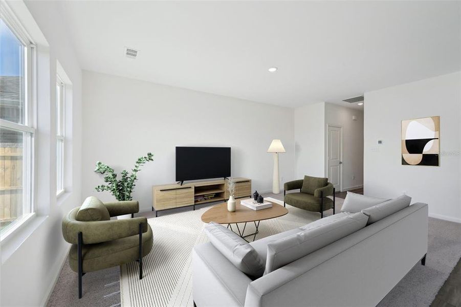 Furnished interior view inside a new home in Pelham Square, Deland (Image 13).