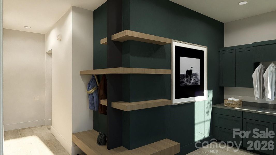 Furnished interior view inside a new home in , Charlotte (Image 10).