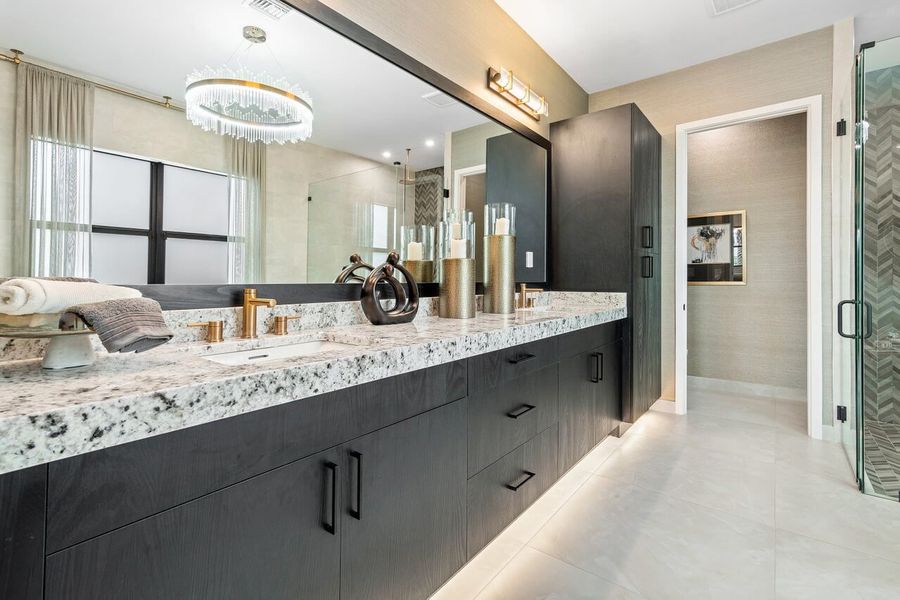 Furnished interior view inside a new home in Solana Bay at Avenir, Palm Beach Gardens (Image 8).