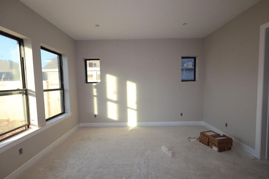 In-progress construction of a new home in Riceland 60’ Homesites, Mont Belvieu, TX (Image 13). In-progress construction of a new home in Riceland 60’ Homesites, Mont Belvieu, TX (Image 13).