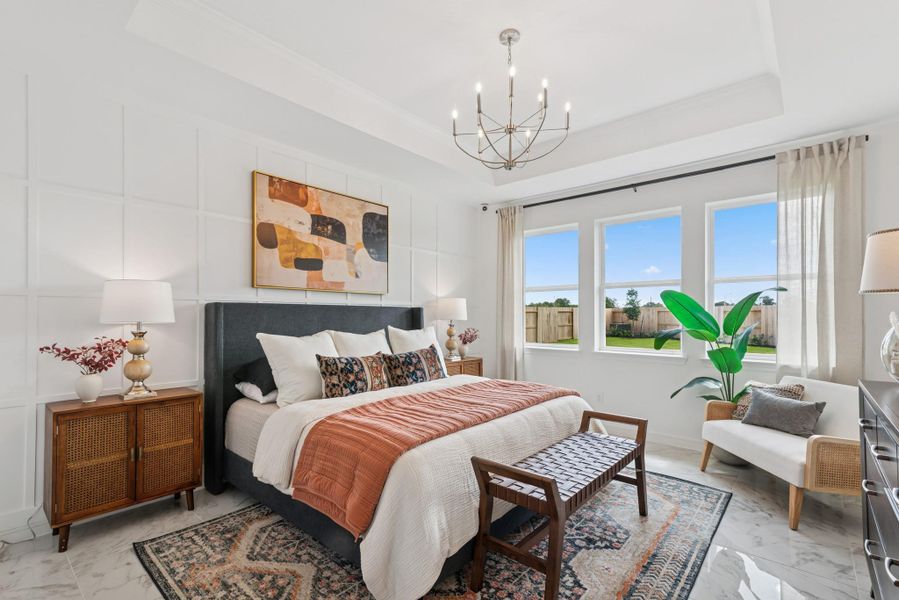 Spacious primary suite (*Photo not of actual home and used for illustration purposes only.)