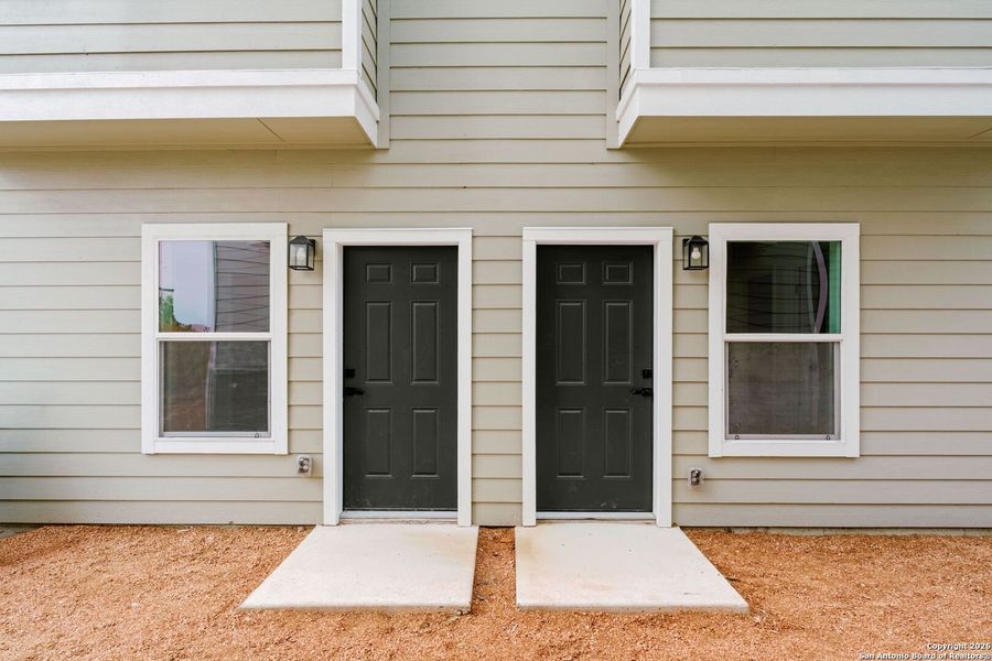 Exterior details and patio area of a home in , San Antonio (Image 20).