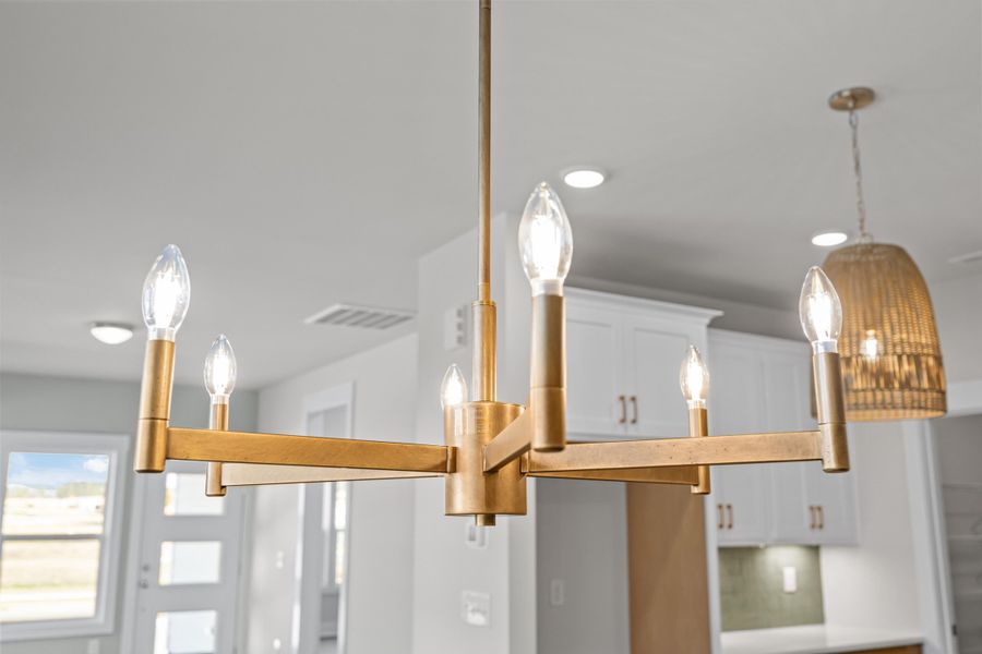 Close-up of interior finishes inside a home in Allen Park, Raleigh (Image 12).