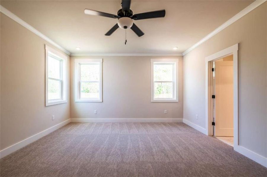 Spacious, unfurnished interior of a new home in The Paddocks at Doc Hughes, Buford (Image 25).