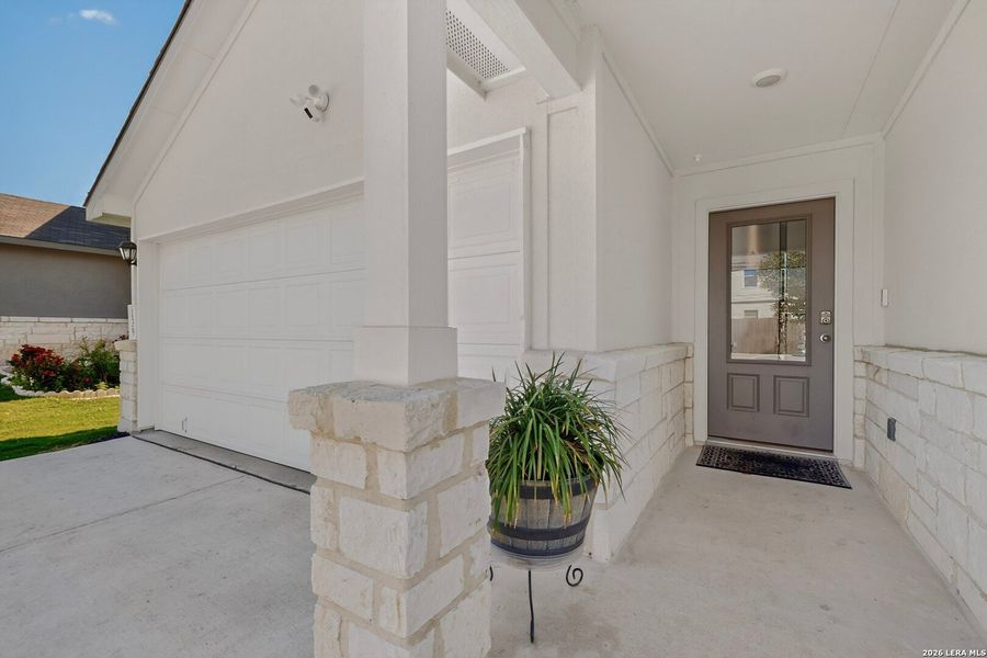 Exterior details and patio area of a home in Redbird Ranch, San Antonio (Image 26). Exterior details and patio area of a home in Redbird Ranch, San Antonio (Image 26).