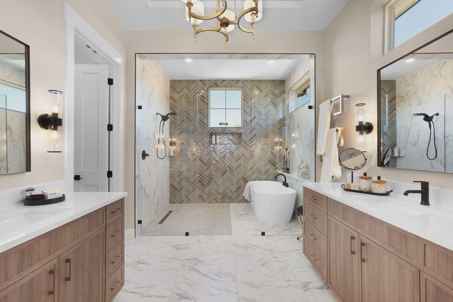 Representative furnished interior of a home built from the Reese by Chesmar Homes in Feathergrass, Fulshear (Image 5).