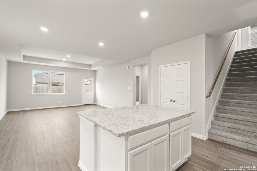 Furnished interior view inside a new home in Cinco Lakes, San Antonio (Image 8).