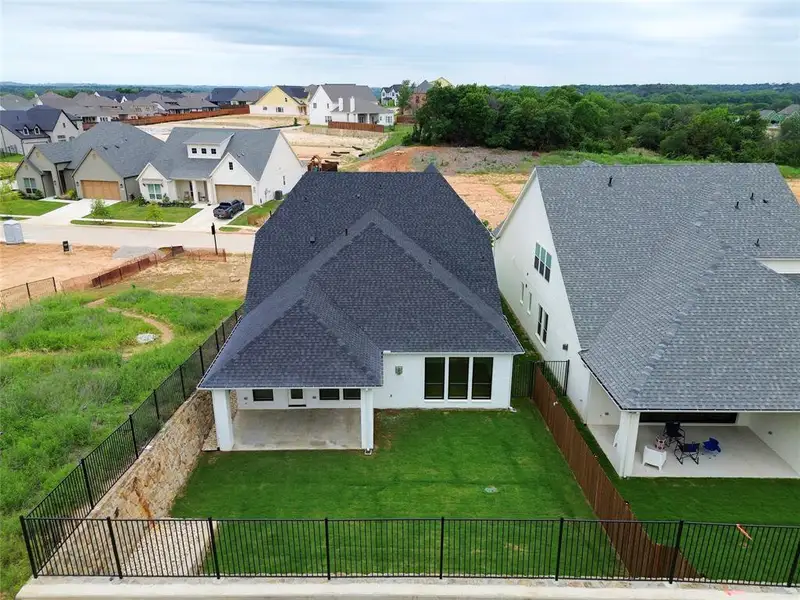 Exterior details and patio area of a home in , Aledo (Image 3).
