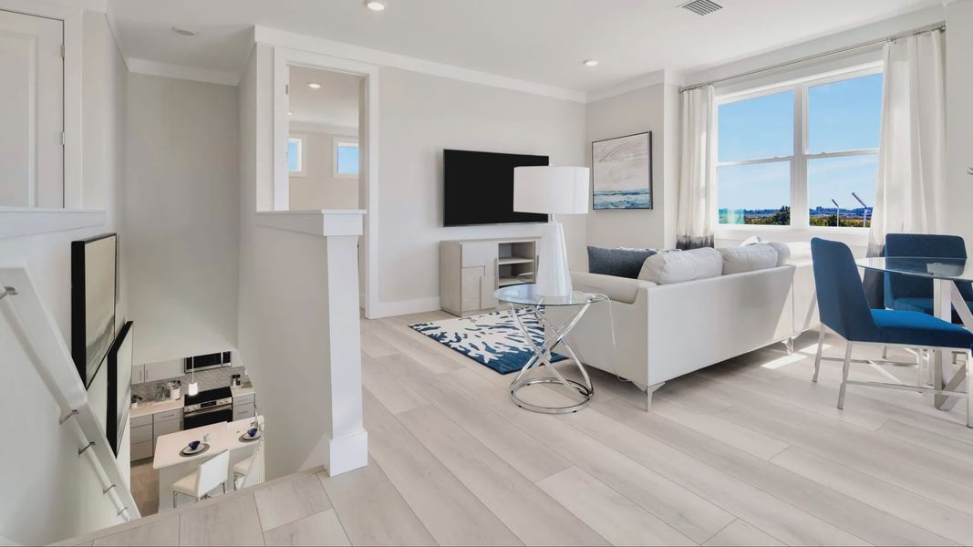Furnished interior view inside a new home in Lagoon Residences at Epperson, Wesley Chapel (Image 17).