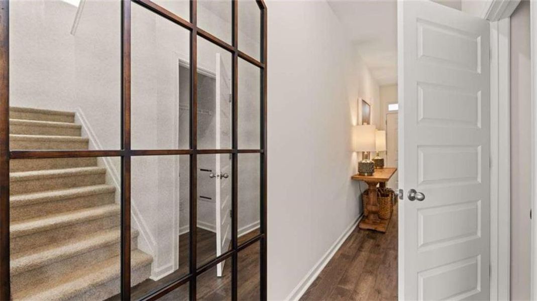 Furnished interior view inside a new home in Oakchase at Hampton, Hampton (Image 36).
