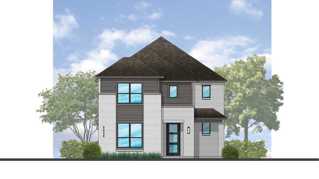 Representative rendering of the exterior for the Chagall Plan by Highland Homes (Image 2).