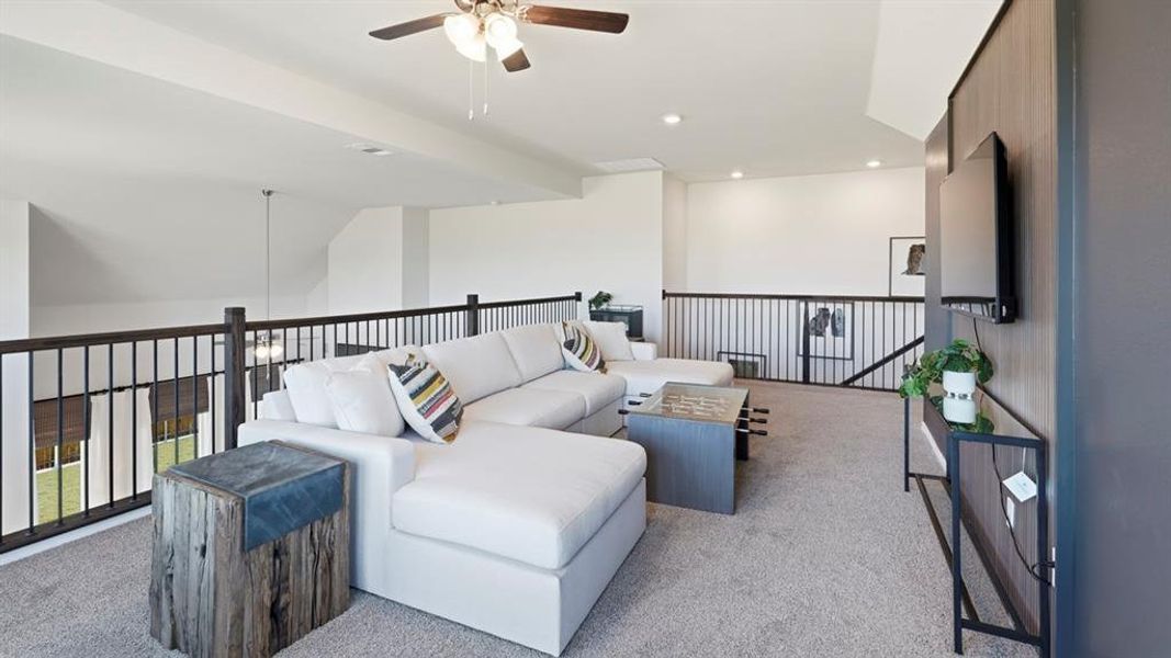Furnished interior view inside a new home in The Woods at Lindsey Place, Anna (Image 4). Furnished interior view inside a new home in The Woods at Lindsey Place, Anna (Image 4).