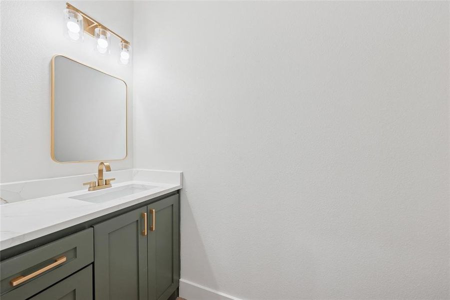 Bathroom featuring vanity