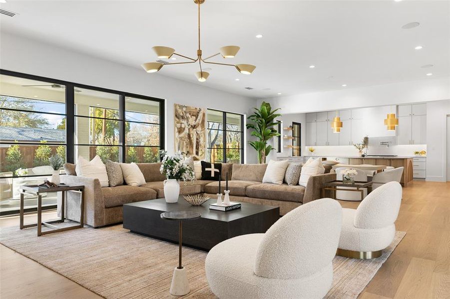 Furnished interior view inside a new home in , Dallas (Image 13).