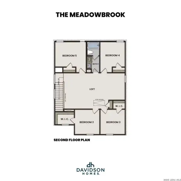 2D floor plan layout of this home in Mesa Vista, San Antonio, TX (Image 4).