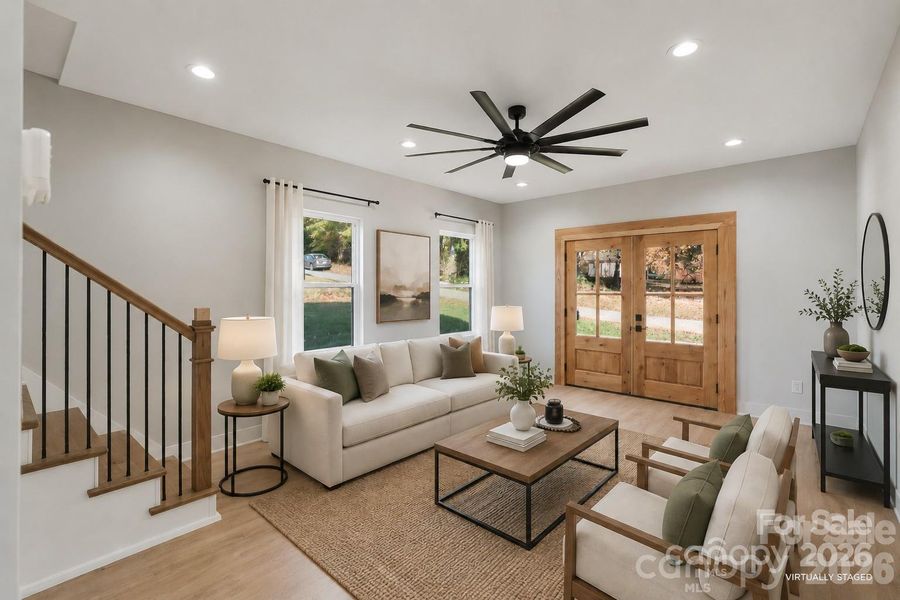 Furnished interior view inside a new home in , Hickory (Image 18).
