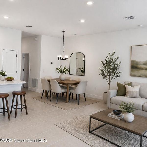 Furnished interior view inside a new home in St. John's Preserve, Palm Bay (Image 9).