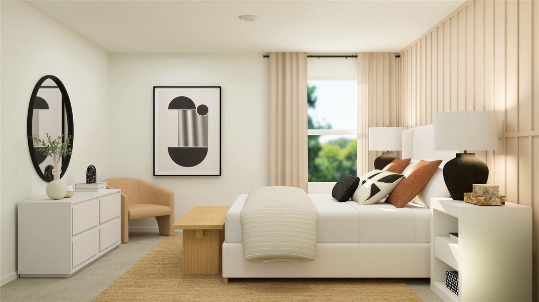 Furnished interior view inside a new home in River Bridge Ranch: Majors Collection, San Marcos (Image 4).