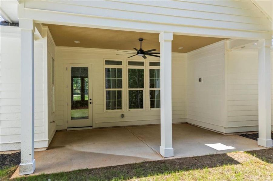 Exterior details and patio area of a home in , Covington (Image 2). Exterior details and patio area of a home in , Covington (Image 2).