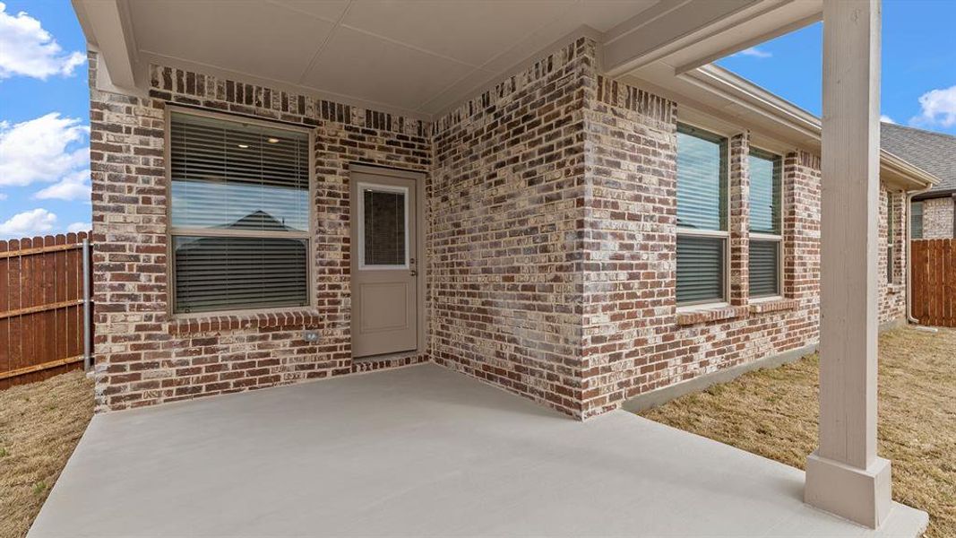 Patio - All Home and community information, including pricing, included features, terms, availability and amenities, are subject to change at any time without notice or obligation. All Drawings, pictures, photographs, video, square footages, floor plans, elevations, features, colors and sizes are approximate for illustration purposes only and will vary from the homes as built.