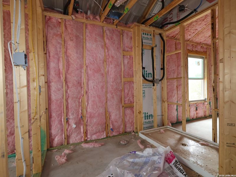 In-progress construction of a new home in Chaparral Ranch, Floresville, TX (Image 32).