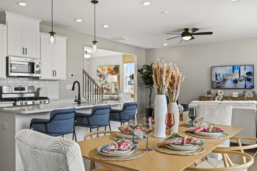 Furnished interior view inside a new home in The Coves on Lake Wylie, Charlotte (Image 7).