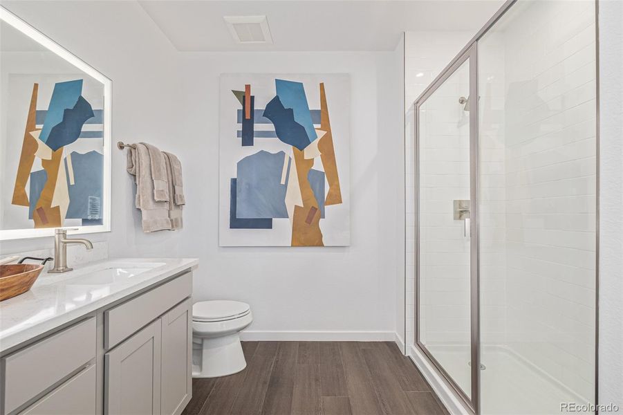 Furnished interior view inside a new home in The Scene at Sloan's Lake, Denver (Image 26).