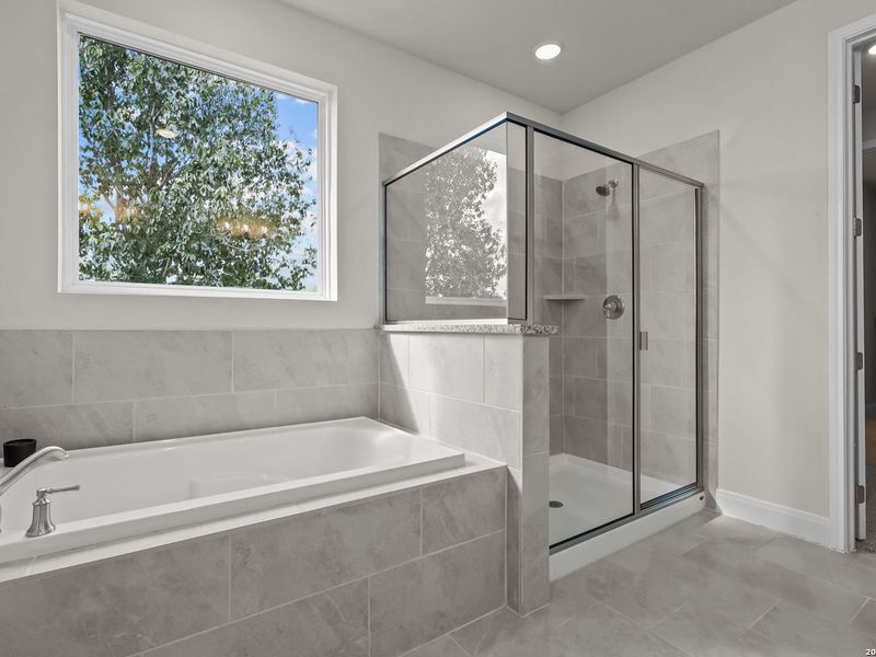 Furnished interior view inside a new home in Ladera, San Antonio (Image 18).