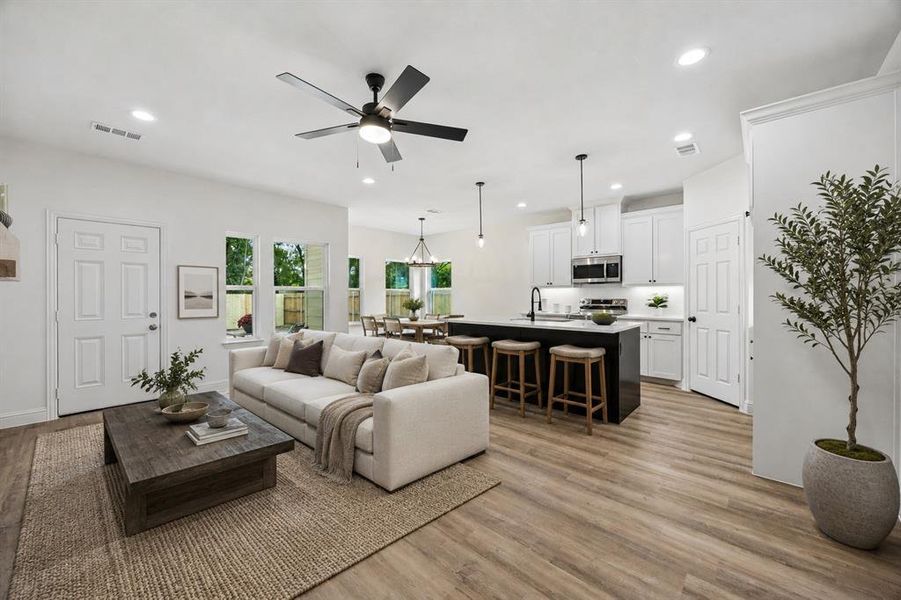 Furnished interior view inside a new home in , Greenville (Image 13).