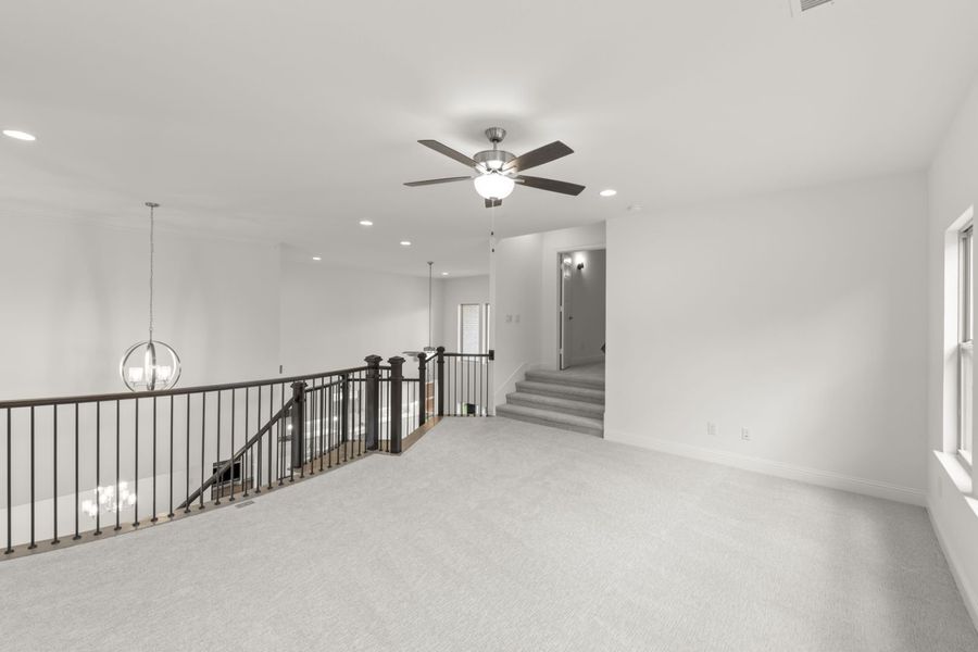 Representative unfurnished interior of a home built from the Ramsey by Windsor Homes in Estates at Rockhill, Frisco (Image 25).
