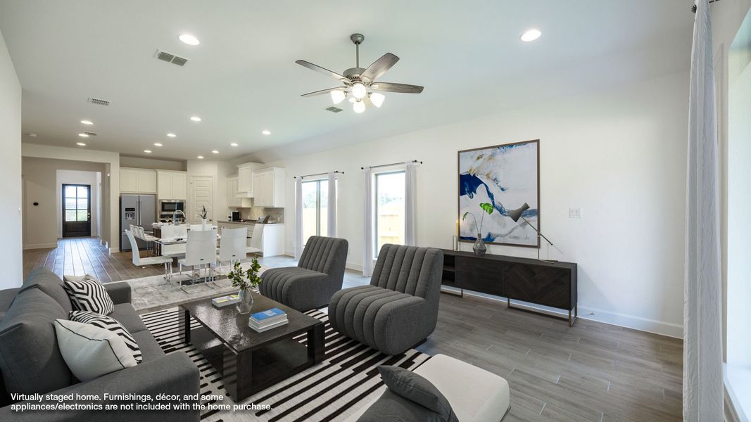 Furnished interior view inside a new home in Woodside 47', Georgetown (Image 5).