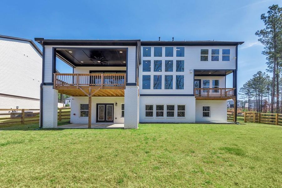 Exterior details and patio area of a home in , Woodstock (Image 34).