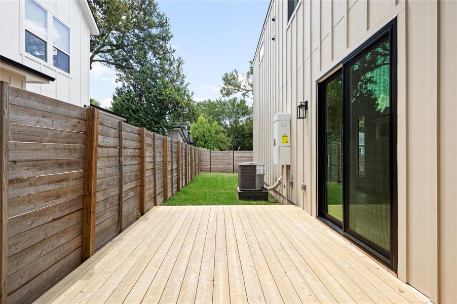 Exterior details and patio area of a home in , Austin (Image 20).