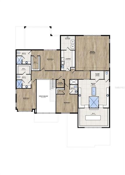 2D floor plan layout of this home in , Tampa, FL (Image 4).